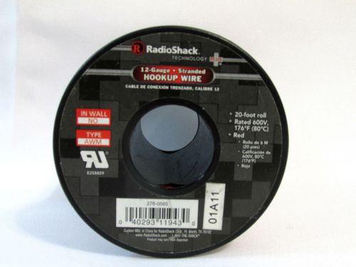 RADIO SHACK 278-0565 12 GAUGE STRANDED HOOKUP WIRE