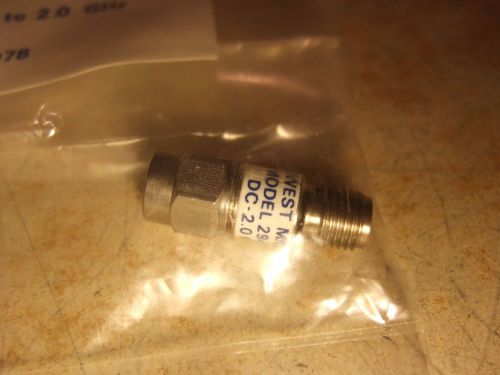 Attenuator SMA 1dB  2 GHz Midwest 294-1 - NEW!