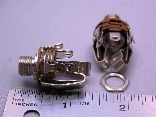 10 Vintage  Phone Jacks 1/4&#034; Switched TRS