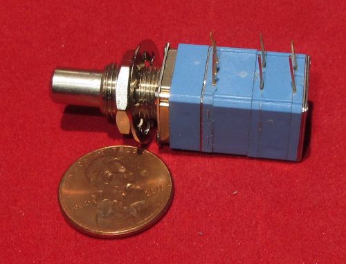 Clarostat 5K OHM Audio Taper Pot w/ Momentary Double Pole 2 Switch NC NO DPST O