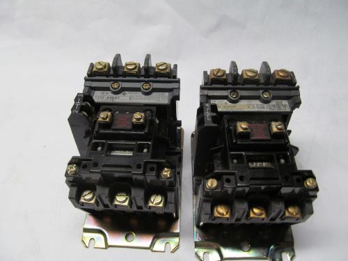 2-ALLEN BRADLEY 500FBOD93 3 POLE 30 AMP CONTACTORS