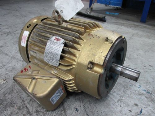 10 HP BALDOR SUPER E ELECTRIC MOTOR VEM3774T 1760 RPM 1-3/8&#034; SHAFT DIAMETER