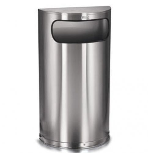 Receptacle, Registry, Half Round,10.5 Gal., Stainless Steel, 3900EK9061MTSS