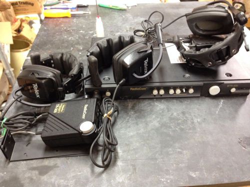 Telex btr-300 base station, 2 belt packs, 3 headsets for sale