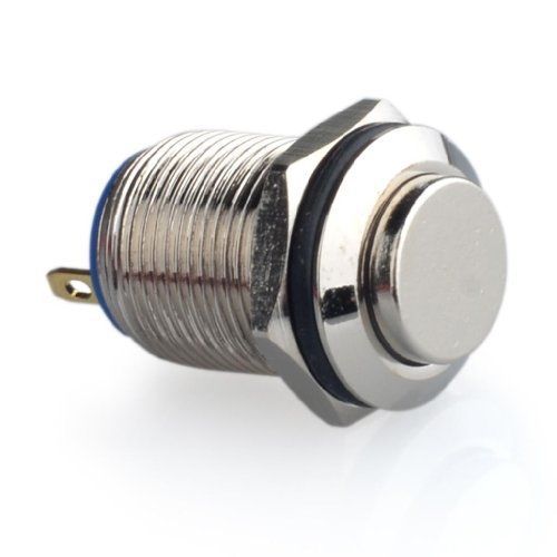 Joyluxy® QN12B2 Momentary Metal Push Button Switch 2A/36VDC 1NO SPST Industrial