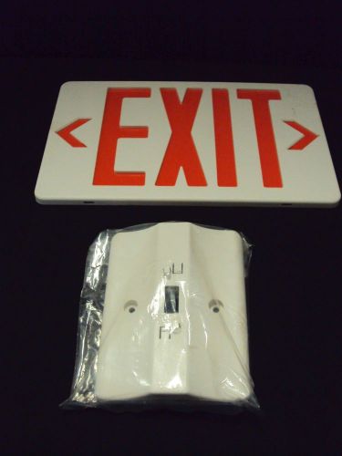 Nora lighting nx-603-led red exit sign plate with mounting hardware for sale