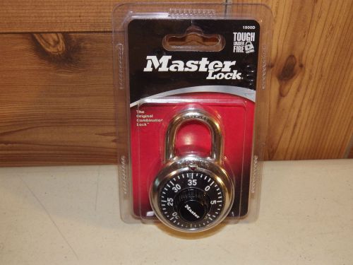 Master Combination Padlock Model 1500D - New, NIP - Free Shipping!