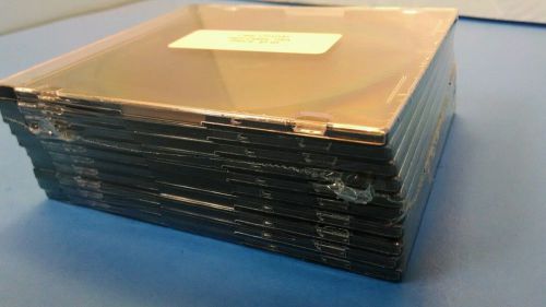 New 10pk (pcs) Slim 5.2mm Black CD DVD Jewel Cases, Single holds 1 Disc