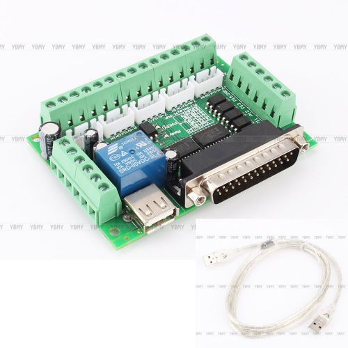 5 Axis CNC Breakout Board with Optical Coupler MACH3 f Stepper Motor Driver