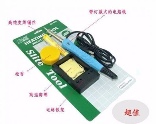 40W Electric Soldering Iron Tin wire Sponge Iron Stand Rosin