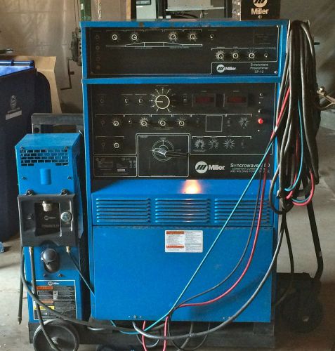 Miller syncrowave 350 arc and tig welder with cooler &amp; programmer for sale