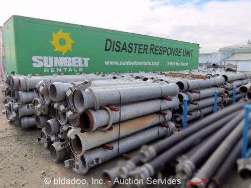 Lot (200) 10&#039; Bauer Hot-Dip Galvanized High Tensile Steel Pipe Pump Accessories