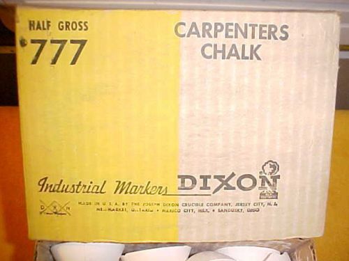 DIXON #777 WHITE CARPENTERS CHALK 1/2 GROSS PCS PER BOX