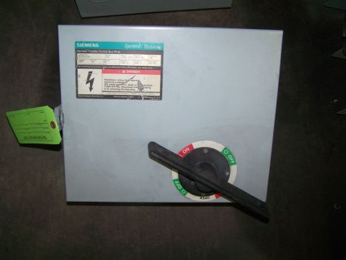 SIEMENS SXID4620 SENTRON FUSED BUS PLUG SWITCH---60 AMP 600 VOLT