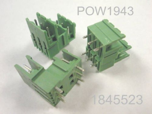 ( 4 PC. ) PHOENIX 1845523 MDSTBV 2.5/6-G-5.08 HEADER CONNECTOR