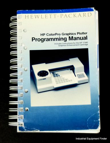 HP ColorPro Graphics Plotter Programming Manual