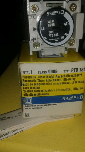 SQUARE D PTD180 PNEUMATIC TIMER MODULE - NEW IN BOX