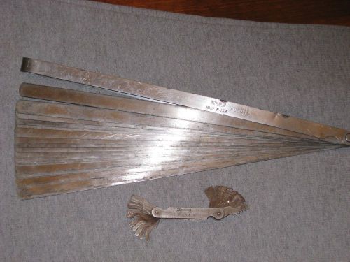 Proto # 000TL Feeler Gauge &amp; Fleming No. 1345 Thread Gauge 22 blades each