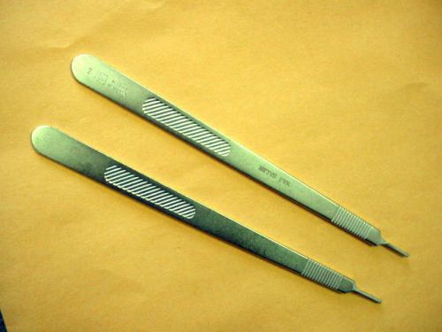 (2) Codman Knife Handle / Scalpel 11-5535 German ~ Very Clean Used Condition 3L