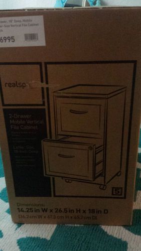 Realspace two drawer file 2 for sale