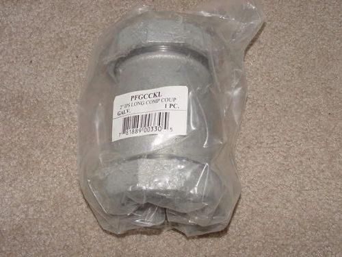 Proflo 2&#034; ips long compression coupling galvanized pfgcckl water cold plumbing for sale