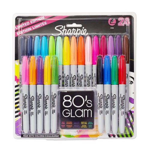 Sharpie fine-tip permanent marker 24-pack assorted colors 24-pack for sale