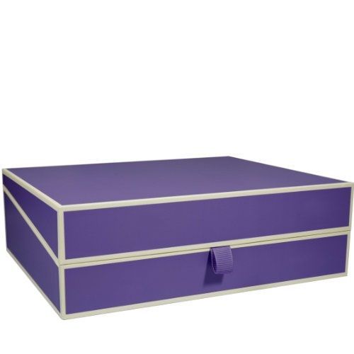 Semikolon Letter/A4 Size Document Storage Box, Plum (31918)