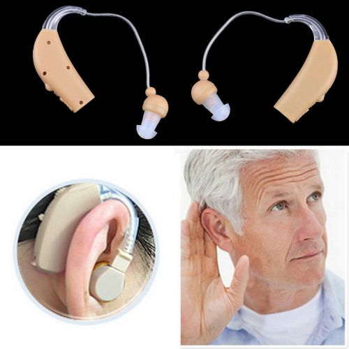 New rechargeable hearing aids personal sound voice amplifier behind the ear f5 for sale