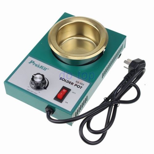 Brand Pros&#039;kit SS-553 Solder Pot Soldering Titanium Tin Bath 80mm 250W AC 220V