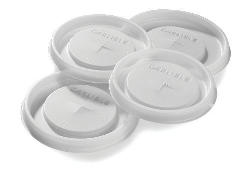 Carlisle 1112L30 Polystyrene Tumbler Lid, 3.05 x 0.30&#034;, See Thru, For Bistro