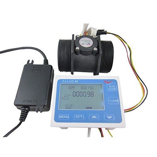 Tmalltech g 2&#034; 2 inch flow water sensor meter+lcd display controller for sale