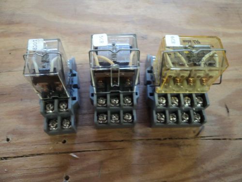 Firetrol FTA1100 Controller 12Volt Relay Assortment- (Lot of 3) 1ea. 2-3-4 Pole