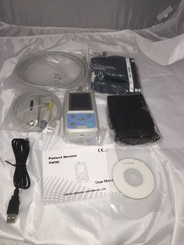 FDA Portable Patient Monitor Digital Blood Pressure Monitor Spo2+NIBP+Pr PM50