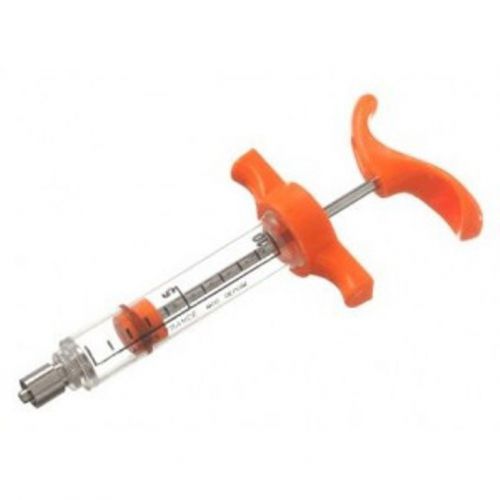 Ardes Nylon 10cc Livestock Syringe Vaccinators One Hand Operation Luer-Lock