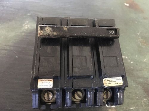 Circuit Breaker 50 AMP 240V 3 Pole Westinghouse 3050H