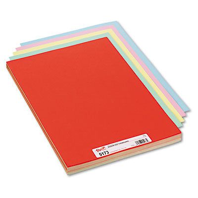 Assorted Colors Tagboard, 18 x 12, Blue/Canary/Green/Orange/Pink, 100/Pack