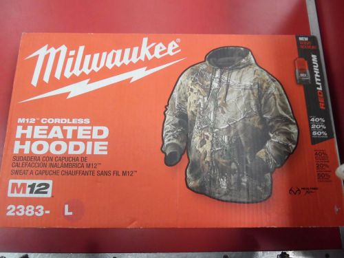 MILWAUKEE M12 CORDLESS HEATED HOODIE~2383~LARGE~