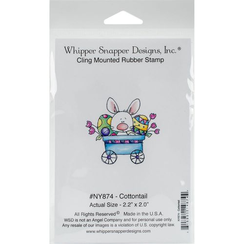 &#034;whipper snapper cling stamp 4&#034;&#034;x6&#034;&#034;-cottontail&#034; for sale