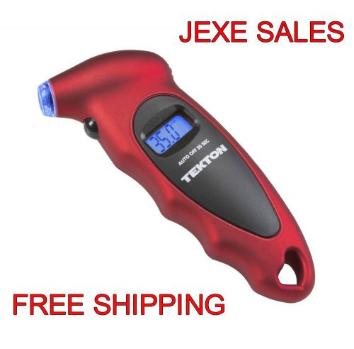 TEKTON 5941 Digital Tire Gauge Pressure Lcd Air Car Motorcycle Tyre 100 PSI