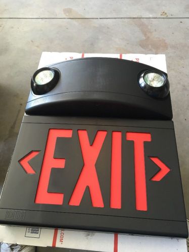 *** Dual Lite LTURB3 Emergency Lighting Unit Exit Sign 120/277 Volt NOS ***