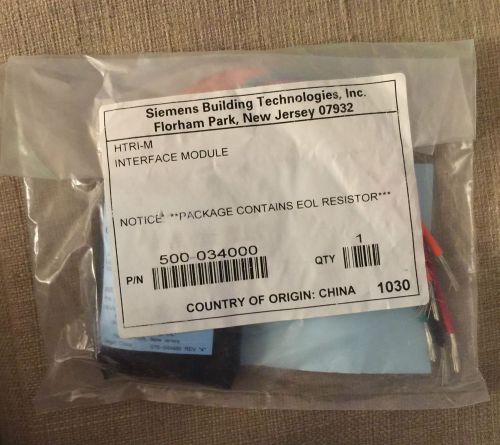 SIEMENS FIRE 500-034000 SINGLE INPUT INTELLIGENT DEVICE INTERFACE MODULE NEW