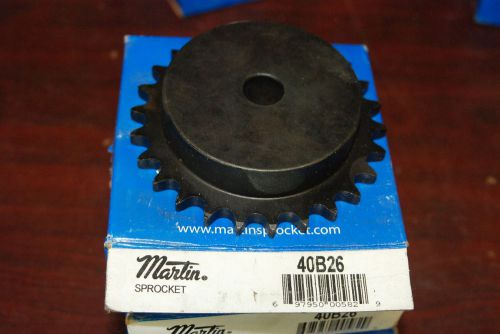 Martin,40B26, LOT OF 4, Stock Bore, Sprocket, New in Box