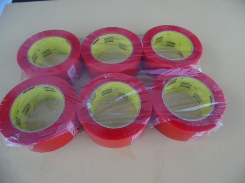 SCOTCH RED CARTON SEALING TAPE # 3199 -  PACKS OF 6