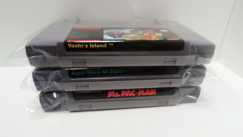 25 PACK SUPER NINTENDO GAME CARTRIDGE BAGS   SUPER FAMICOM ALSO!  SNES