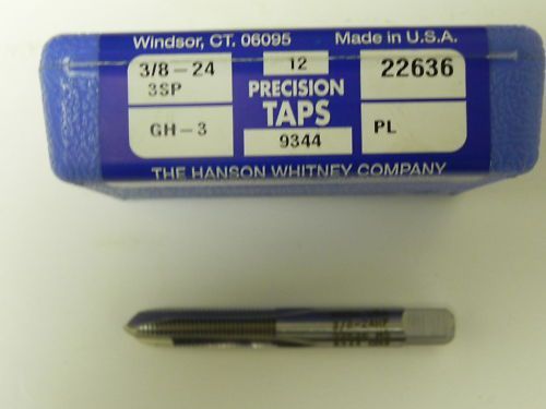 NIB HANSON-WHITNEY 3/8-24 3SP PRECISION TAPS QT. 6