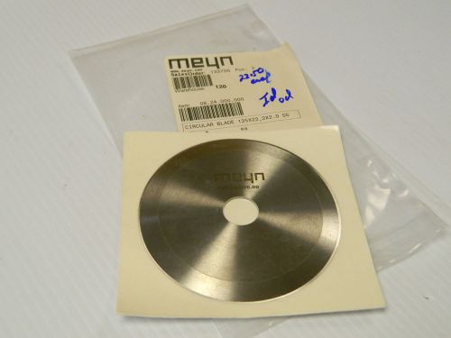 NEW MYEN CIRCULAR BLADE 08.24.000.00 082400000 125X22 2X2.0 S/S 4-7/8&#034;OD 7/8&#034;ID