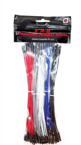 6&#034; M/M Premium Jumper Wires LS-MMPJ-6 NEW