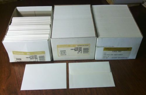 Neenah Paper 34459 Envelopes Classic Crest Avon Brilliant White 3 boxes mw