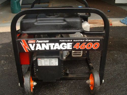 Coleman powermate vantage 4600 watt briggs stratton generator free ship just add for sale