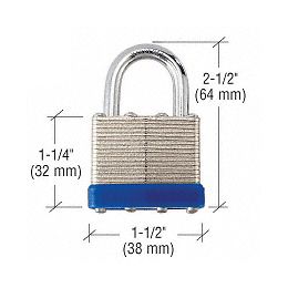 CRL Keyed Steel Padlock